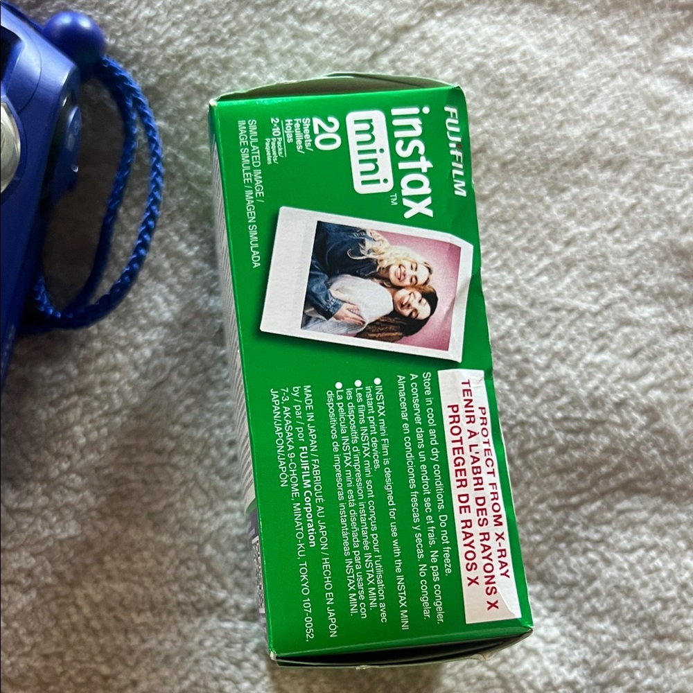 Fujifilm Instax Mini Deep Blue Camera with Film Pack - Picture 5 of 5